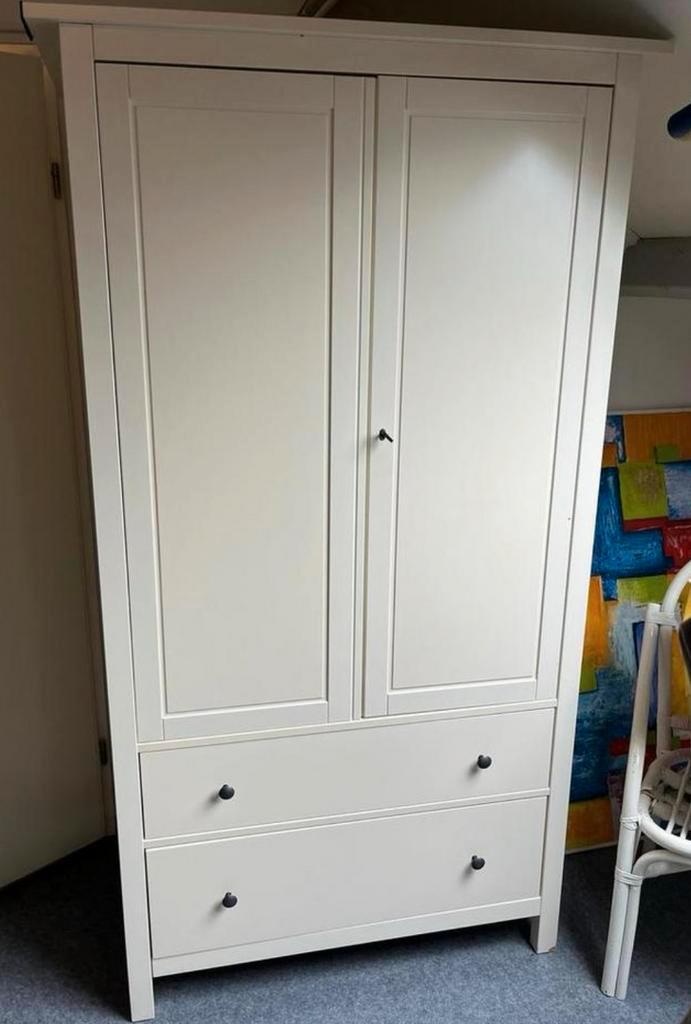Ikea Hemnes kledingkast wit, Huis en Inrichting, Kasten | Kledingkasten, Zo goed als nieuw, 150 tot 200 cm, 100 tot 150 cm, 50 tot 75 cm