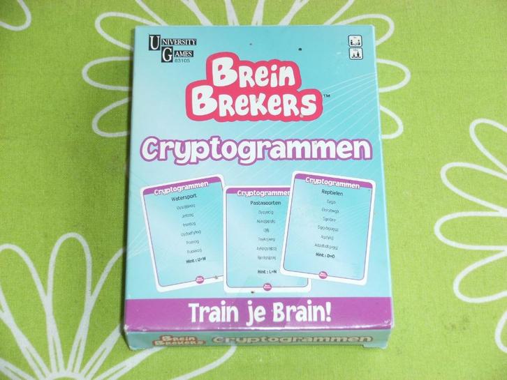 Breinbrekers Cryptogrammen-  train je brain, Hobby en Vrije tijd, Gezelschapsspellen | Overige, Zo goed als nieuw, Een of twee spelers