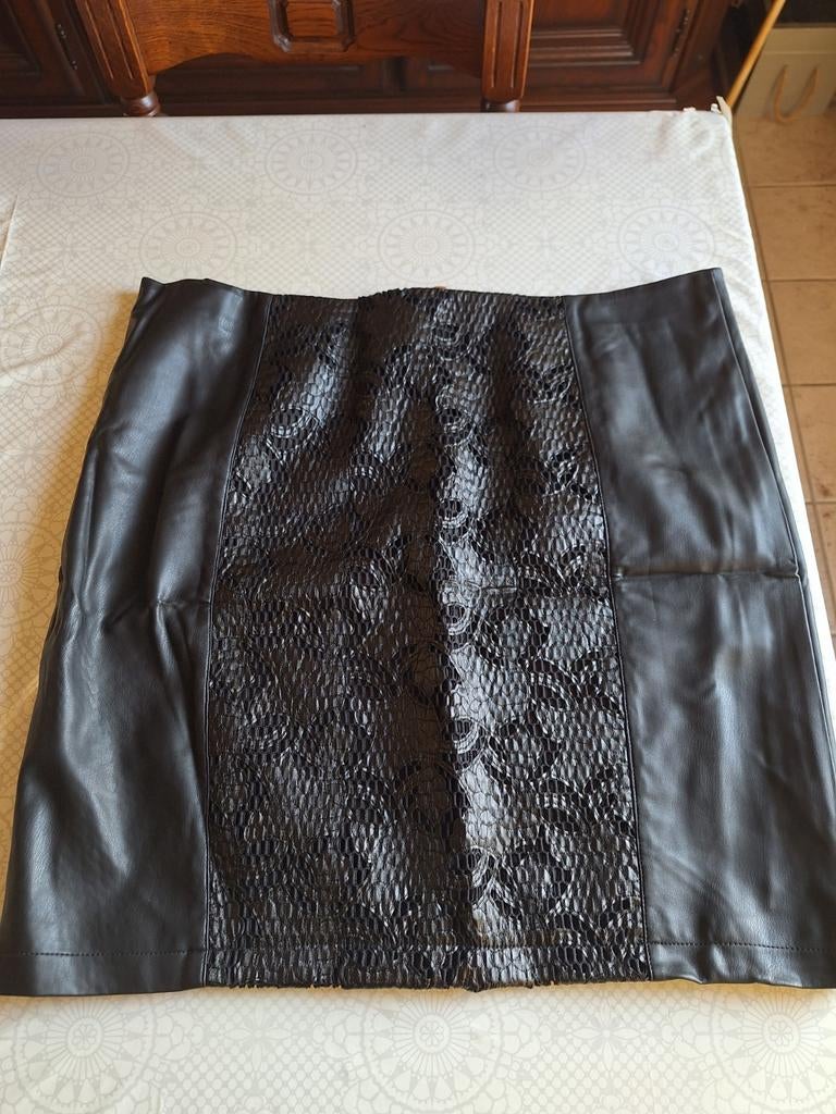 Nappa lederen rok nieuw mt.48 alleen afhalen, Kleding | Dames, Rokken, Ophalen, Zwart, Maat 46/48 (XL) of groter, Nieuw