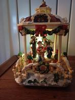Draaimolen met geluid en verlichting voor kerstdorp., Diversen, Kerst, Ophalen, Gebruikt