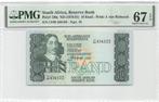 South Africa 10 Rand 1978-1981 Unc PMG 67 EPQ, Ophalen of Verzenden, Zuid-Afrika, Los biljet