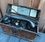 Duitse FF33 veldtelefoon 1942 Heliowatt AG, Ophalen of Verzenden, Landmacht, Duitsland