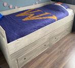 Houten bed coming kids, Ophalen, 90 cm, Eenpersoons, Bruin