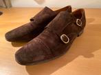 Bruin suede double monks monkstraps Henderson 42,5 italian, Bruin, Verzenden, Gespschoenen, Gedragen