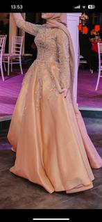 Henna jurk/Avondjurk/Abiye/Baljurk/Galajurk/Kina elbisesi, Beige, Zo goed als nieuw, Onder de knie, Ophalen