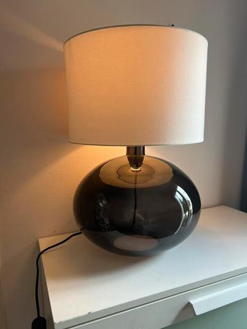 Vintage ikea glazen lamp met dimmer hoogte 55cm