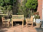 Teak & Garden Kiddy tuinset/kindertuinset incl. kussens, Tuin en Terras, Ophalen, 4 zitplaatsen, Bank, Teakhout