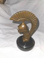 Bronzen auto mascotte hood ornament krijger, Antiek en Kunst, Ophalen of Verzenden