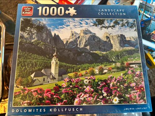 Puzzel 1000 stukjes Dolomites Kollfusch, Hobby en Vrije tijd, Denksport en Puzzels, Nieuw, Ophalen of Verzenden
