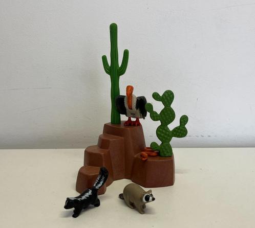 Western nr 73 Indianen Rots 3870 3878 Gier Stinkdier Wasbeer, Kinderen en Baby's, Speelgoed | Playmobil, Gebruikt, Los playmobil