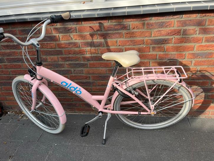 Roze Aldo Damesfiets, Fietsen en Brommers, Fietsen | Dames | Damesfietsen, Gebruikt, Overige merken, (Extra) lage instap, 50 tot 53 cm