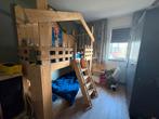 Houten Halfhoogslaper / Speelbed, Huis en Inrichting, Slaapkamer | Stapelbedden en Hoogslapers, Ophalen, Gebruikt, 90 cm, Eenpersoons