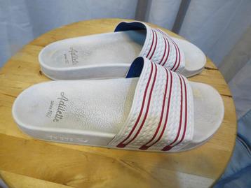 witte adilette bad slippers adidas met rode streep mt mt 43 beschikbaar voor biedingen