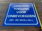 Verboden toegang borden 5 ST nieuw, Nieuw, Toegang entree, Ophalen of Verzenden