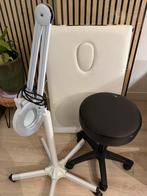 Wimper Behandel bed, lamp en kruk., Ophalen, Gebruikt, Massagetafel