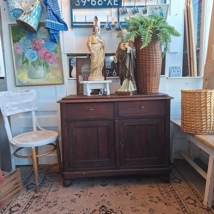 Antiek Grenen Dressoir/Commode/Kast - 104x53x84cm, Huis en Inrichting, Kasten | Dressoirs, Gebruikt, 100 tot 150 cm, 50 tot 75 cm