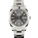 Rolex Datejust Rhodium 126300 41 (NIEUW/ 2021), Sieraden, Tassen en Uiterlijk, Horloges | Heren, Nieuw, Staal, Ophalen of Verzenden