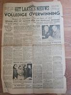 Originele krant van 9 mei 1945 einde van WO2, Verzamelen, Ophalen of Verzenden, 1940 tot 1960, Tijdschrift