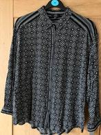 Z.g.a.n/zwart-witte print blouse/Yest/38, Ophalen of Verzenden, Zo goed als nieuw, Maat 38/40 (M), Zwart