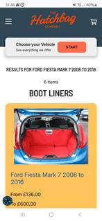 FORD FUSION Kofferbakhoes OP MAAT! Kleur GRIJS, Ophalen of Verzenden, Zo goed als nieuw