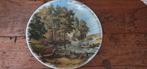 Decoratieve wandbord J.C van Hunnik nostalgisch landschap, Ophalen of Verzenden