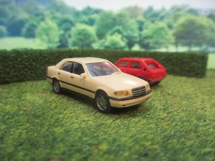 Mercedes Benz W202 C-Klasse - Herpa TAXI, Hobby en Vrije tijd, Modelauto's | 1:87, Gebruikt, Ophalen of Verzenden
