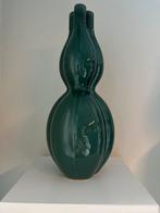 Vaas keramiek groen, Huis en Inrichting, Ophalen, Aardewerk of Porselein, Nieuw, Minder dan 50 cm