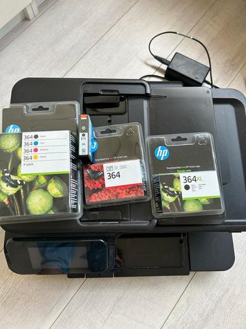 HP Photosmart 7520 + voor 125€ aan 364 inktpatronen beschikbaar voor biedingen
