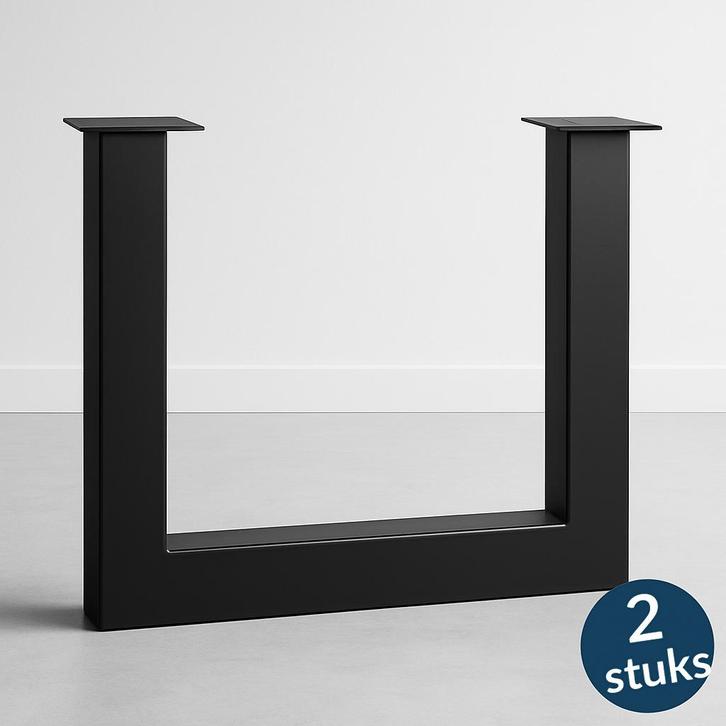 Stalen U-poten set U tafelpoten metalen U-poot gepoedercoat, Huis en Inrichting, Tafelonderdelen, Nieuw, 50 tot 100 cm, Rond, Ophalen