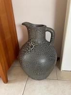 Grote decoratieve vaas / kruik – zwart/wit craquelé, 60 cm, Huis en Inrichting, Woonaccessoires | Vazen, Ophalen, Gebruikt, 50 tot 75 cm