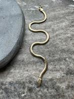 14k gouden slangen armband | Italiaans glimmende model, Nieuw, Goud, Ophalen of Verzenden