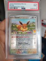 Pokemon Eevee pokemon day 2025 cosmos foil psa 9, Ophalen of Verzenden, Zo goed als nieuw, Losse kaart, Foil