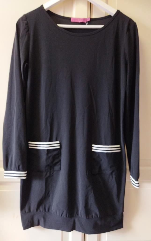 Zwarte Jurk Studio Anneloes Maat XS, Kleding | Dames, Jurken, Zo goed als nieuw, Maat 34 (XS) of kleiner, Zwart, Boven de knie