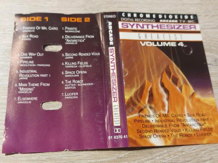 ED STARINK - SYNTHESIZER GREATEST VOLUME 4 (MC), Cd's en Dvd's, Cassettebandjes, Zo goed als nieuw, Origineel, Overige genres