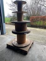 Houten haspels, Ophalen, Gebruikt, Rond, Hout