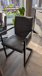6 eetkamerstoelen.grijs.zien er nog goed uit, Huis en Inrichting, Stoelen, Ophalen, Gebruikt, Grijs