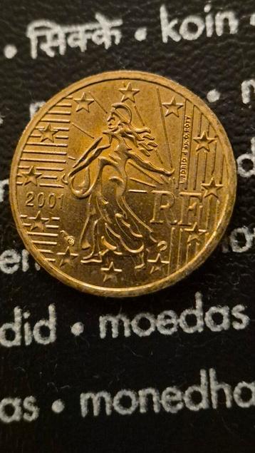 Tien (10) euro cent munt Frankrijk 2001 beschikbaar voor biedingen
