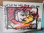 Zeefdruk Herman Brood op canvas, Ophalen