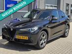 Alfa Romeo STELVIO 2.0 T AWD B-Tech trekhaak!, Leder en Stof, Zwart, Bedrijf, Vierwielaandrijving