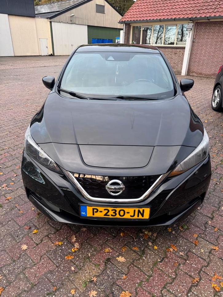 Nissan Leaf Electric 40kWh 2018 Zwart, Auto's, Nissan, Leaf, 360° camera, Achteruitrijcamera, Adaptive Cruise Control, Airbags