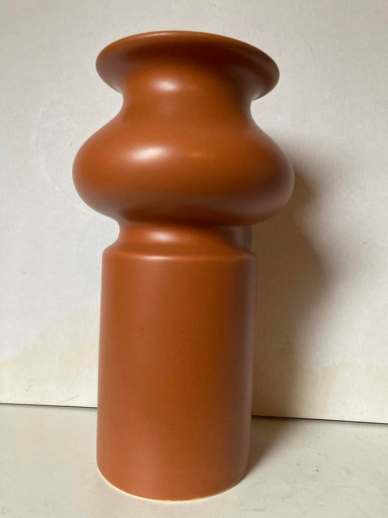 Vintage Modica Keramiek Gouda Vaas - Roodbruin, Antiek en Kunst, Antiek | Keramiek en Aardewerk, Ophalen of Verzenden