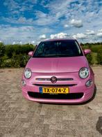 Fiat 500 1.2 Benzine 2018 60.000 km APK Roze wrap, Voorwielaandrijving, 1242 cc, 840 kg, 23 km/l