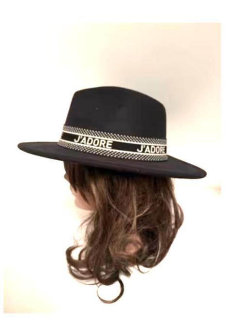 Zwarte vilten dames hoed J,adore zgan CHCS one size, Kleding | Dames, Hoeden en Petten, Zo goed als nieuw, Hoed, One size fits all
