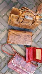 Slangen leren tassen, Ophalen of Verzenden, Zo goed als nieuw, Rood