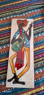 Retro tegel gitaarmannetje van ceramica souvenir r.s.m
34cm, Antiek en Kunst, Antiek | Wandborden en Tegels, Ophalen of Verzenden