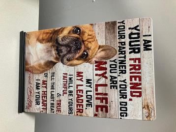 French (Franse) Bulldog metalen tekstbord / wandbord (Old Lo beschikbaar voor biedingen