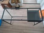 Klein zwart IKEA bureau met glazen blad, Huis en Inrichting, Ophalen, Gebruikt, 50 tot 100 cm, 50 tot 75 cm