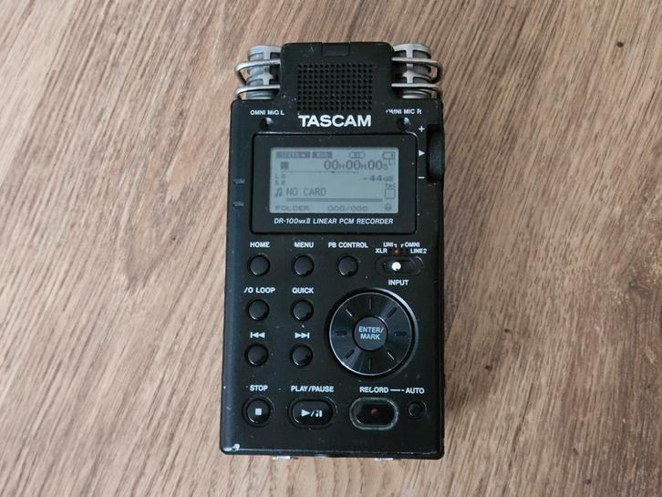 Tascam DR-100 MK II - Draagbare PCM Recorder, Audio, Tv en Foto, Professionele Audio-, Tv- en Video-apparatuur, Gebruikt, Audio