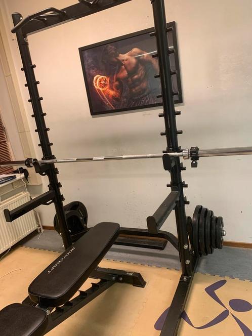 Complete gym voor fitness en body building, pt en homegym, Sport en Fitness, Fitnessmaterialen, Zo goed als nieuw, Overige typen
