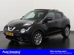Nissan Juke 1.6 Tekna | Trekhaak | Schuifdak | 360 Camera |, Auto's, 12 maanden, Euro 6, 4 cilinders, Zwart